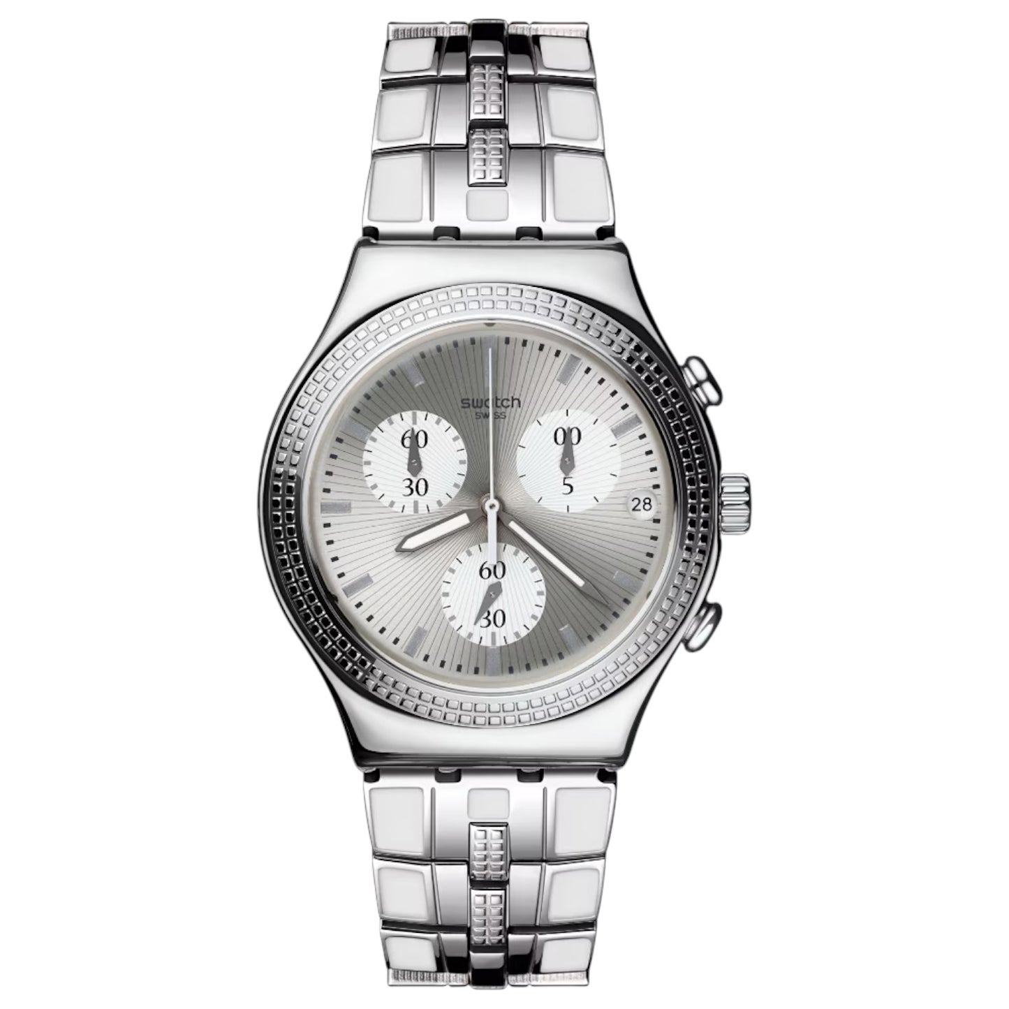 Orologio Cronografo Unisex Swatch Irony Crystal Cascade - YCS580G
