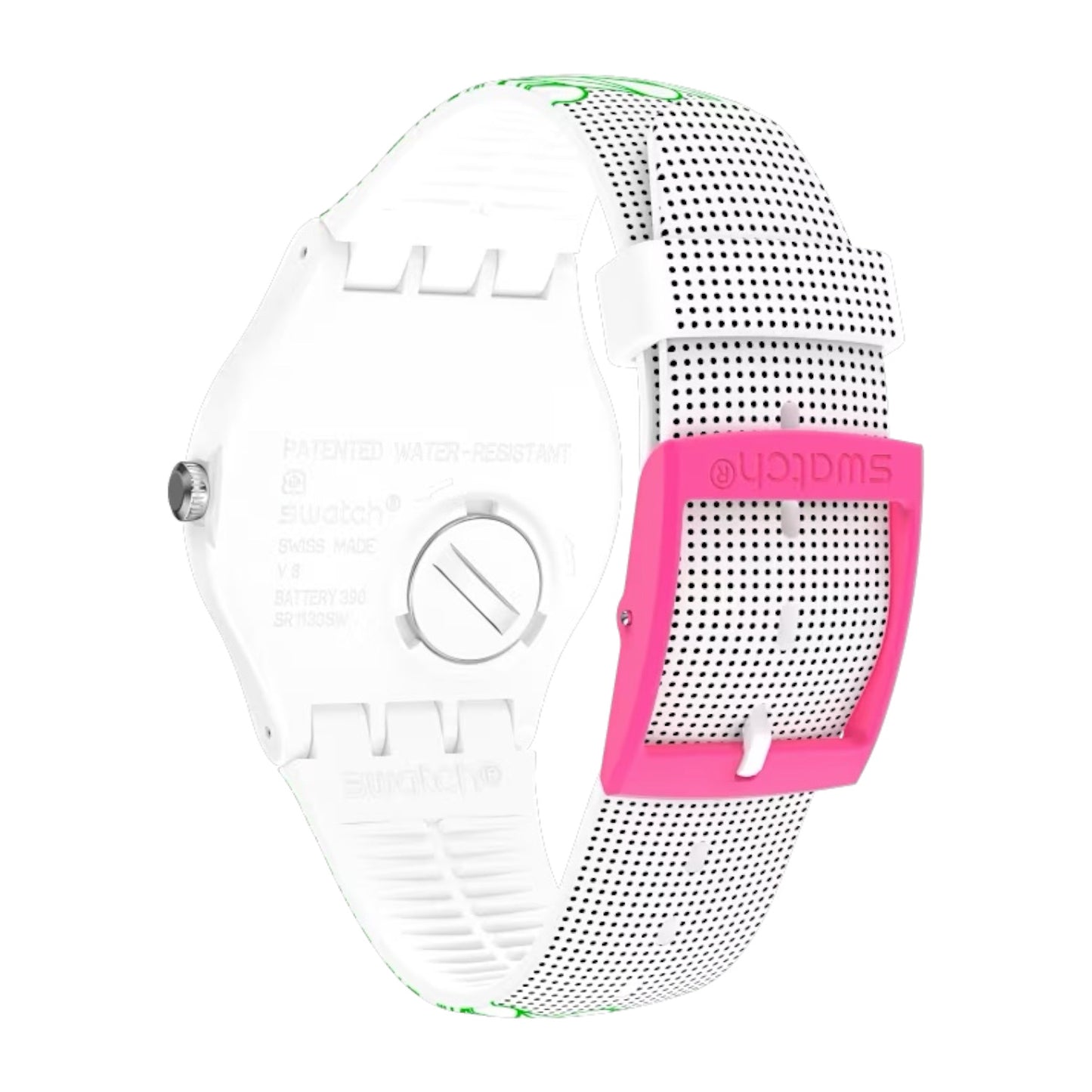 Orologio Unisex Swatch Duet in Green & Pink - SUOZ208