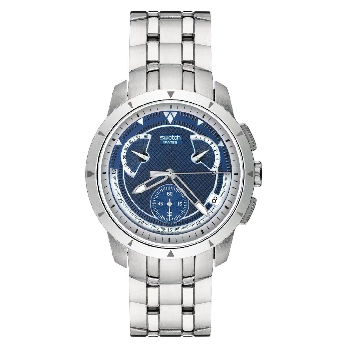 Orologio Cronografo Uomo Swatch Irony Retrograde Dark Steel - YRS400G