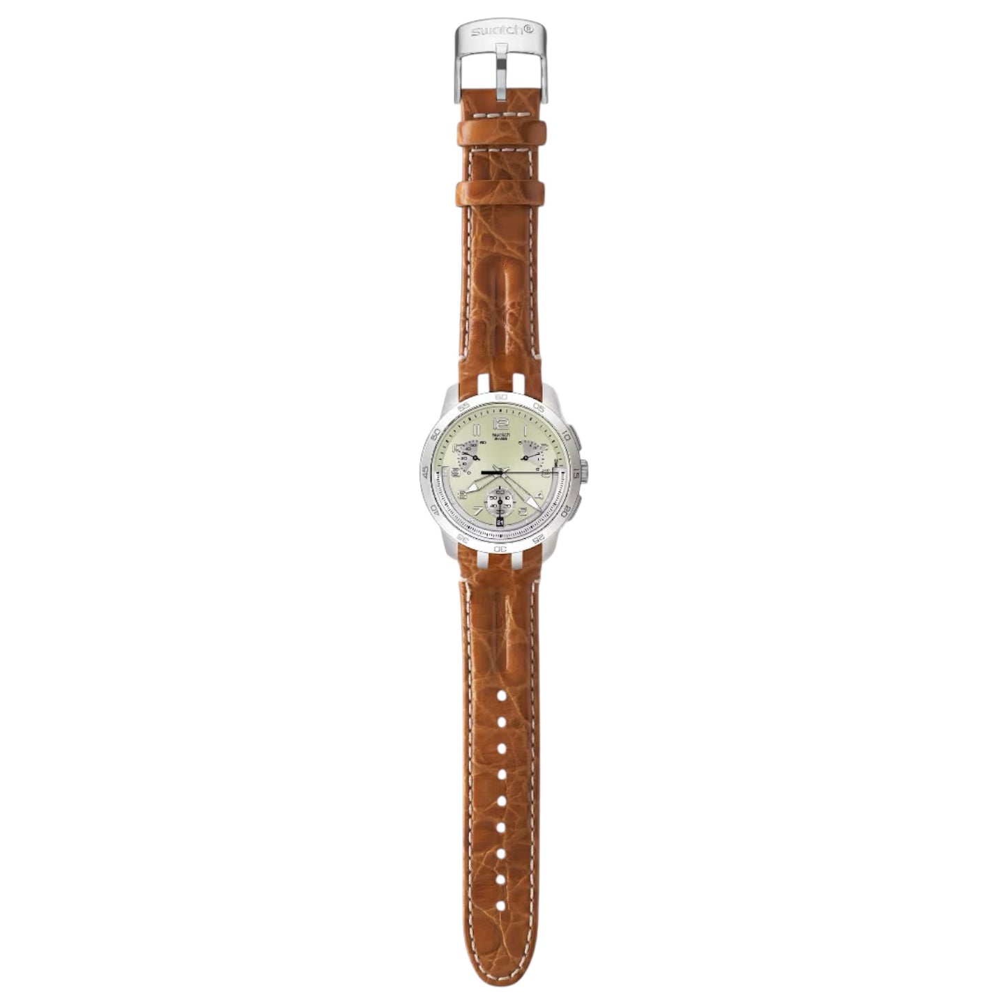 Orologio Cronografo Uomo Swatch Irony Retrograde Sand Structure - YRS401