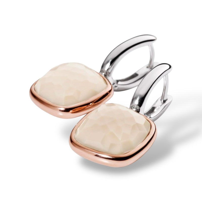 Orecchini con Pietra Beige Ti Sento Milano - 7673NU
