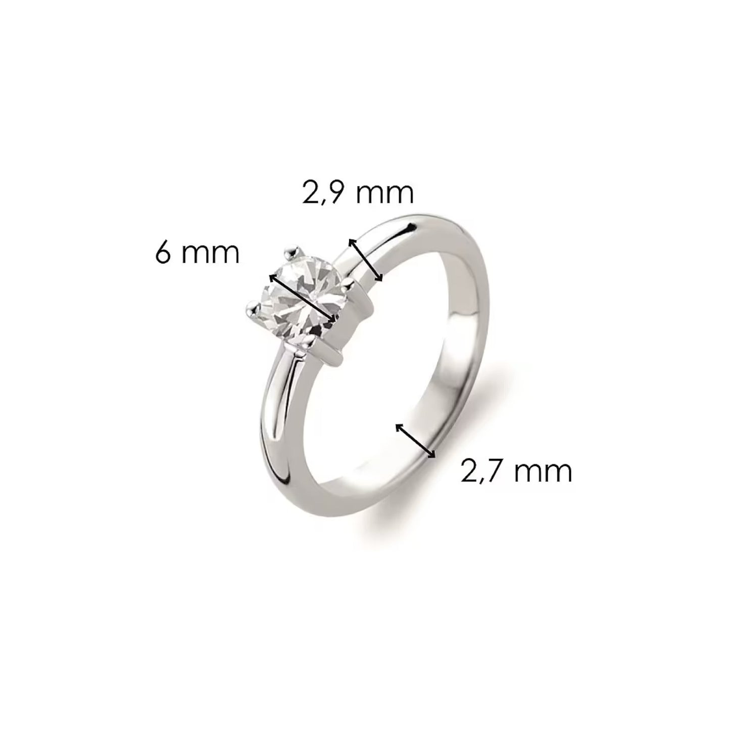 Anello Solitario Donna Ti Sento Milano - 1463ZI