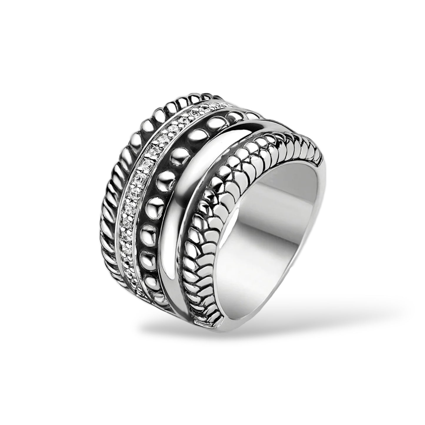Anello a Fascia Larga Donna Ti Sento Milano - 1835ZI/58