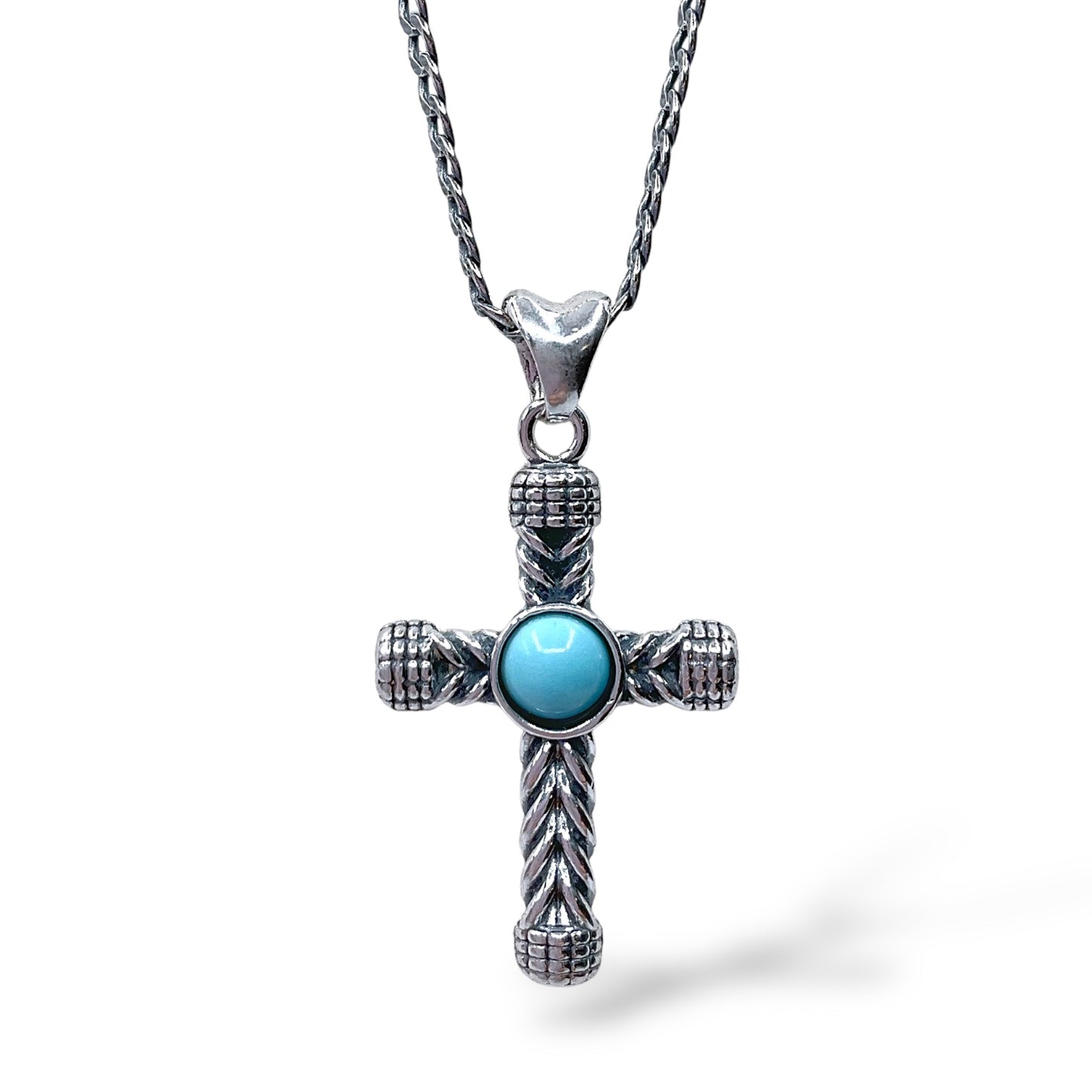 Collana Unisex Croce e Pietre di Gerba - RG08