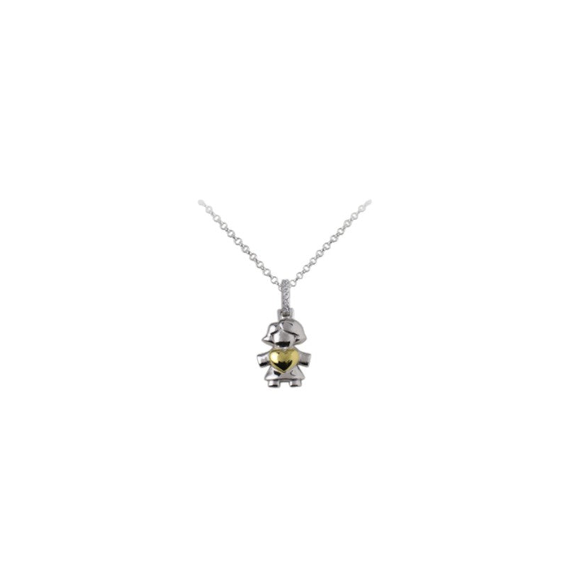 Collana Donna In Argento Blu Amante Bimbo E Bimba Piccoli - BCN454DH - BCN455DH