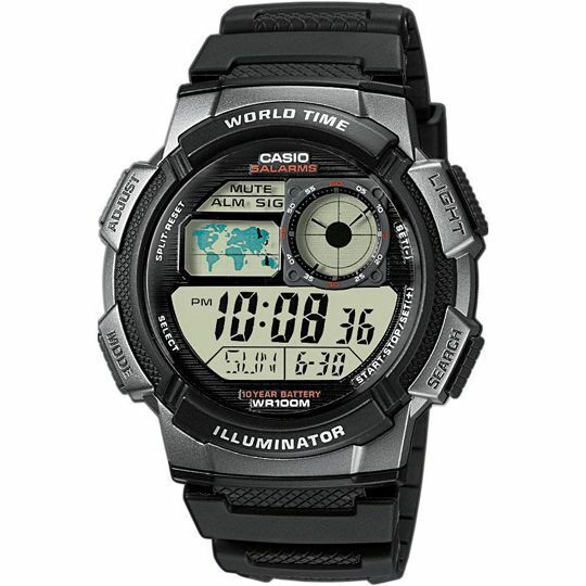 Orologio Da Uomo Digitale Casio Word Time - AE1000W1A