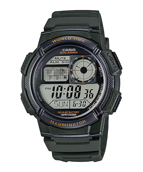 Orologio Da Uomo Digitale Casio Word Time - AE1000W1A