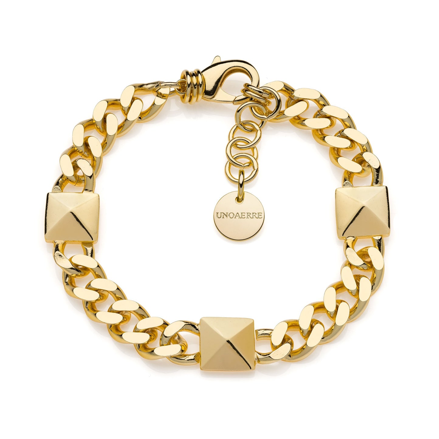 Bracciale Donna Unoaerre Groumetta con Piramide - 008EXB0024000