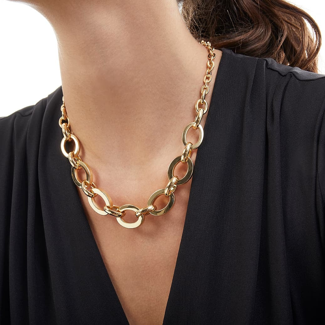 Collana Donna Unoaerre in Bronzo Dorato - 004EXH0014000