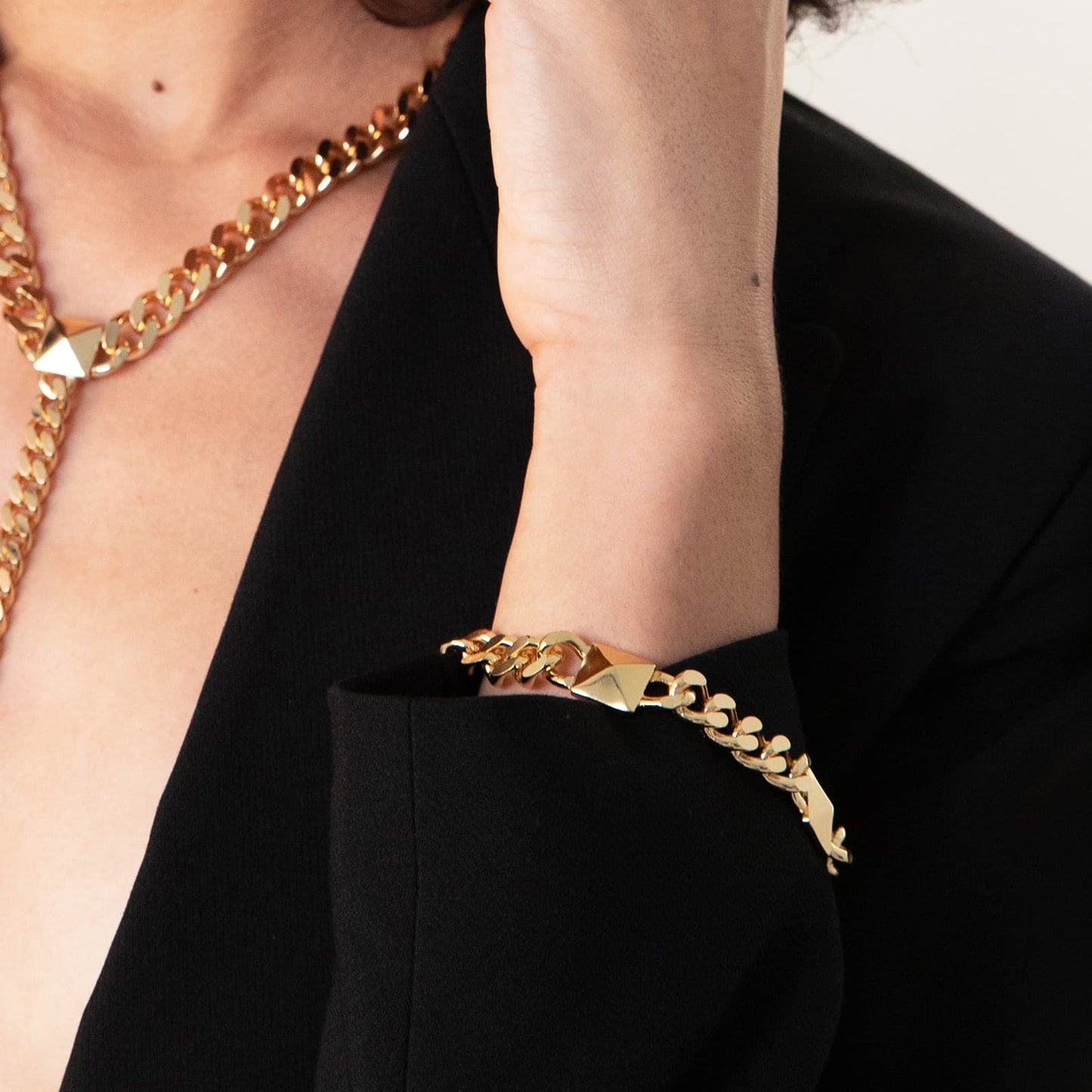 Bracciale Donna Unoaerre Groumetta con Piramide - 008EXB0024000