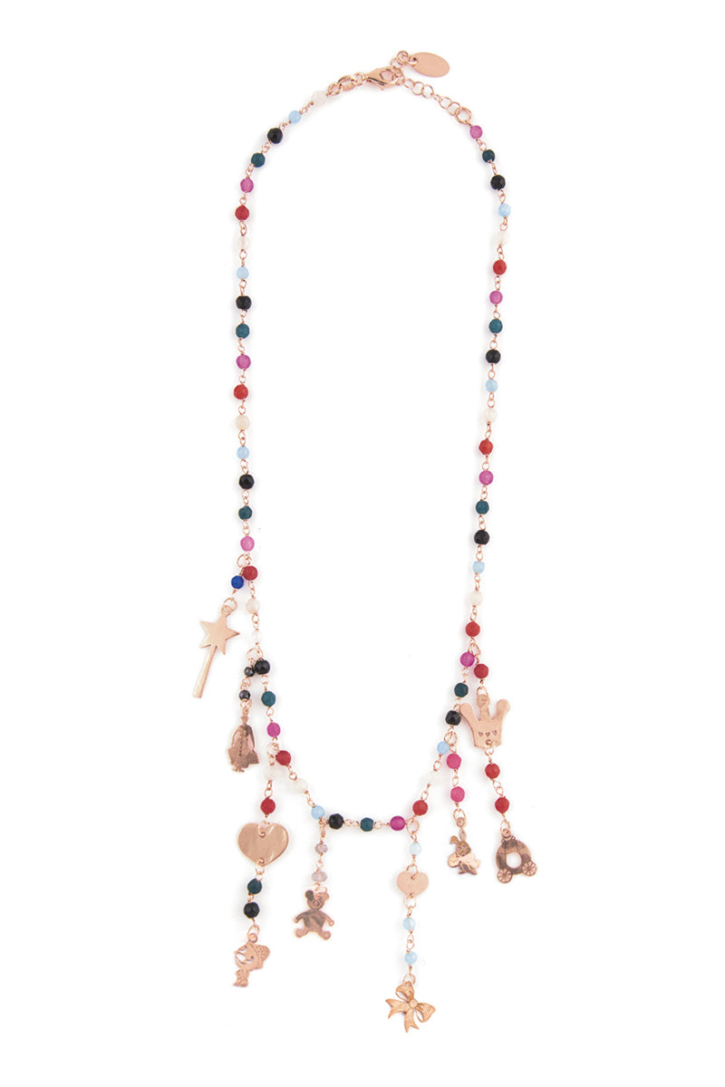 Collana Ciondoli Pietre Colorate - Le Favole