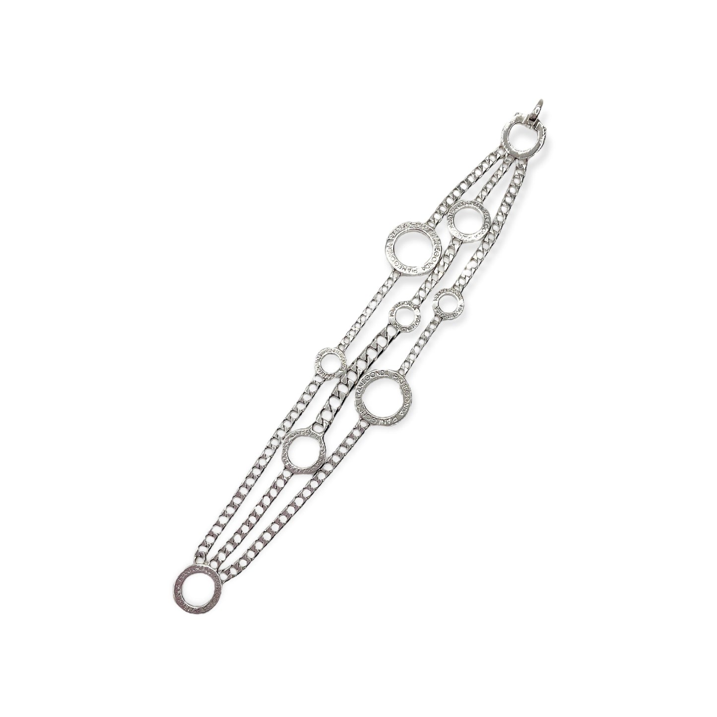Bracciale Donna Multi Catena Log In in Argento- BA010774