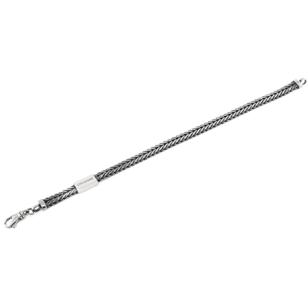 Bracciale Uomo Unoaerre Argento Coda di Volpe - 700YHH0323106 -