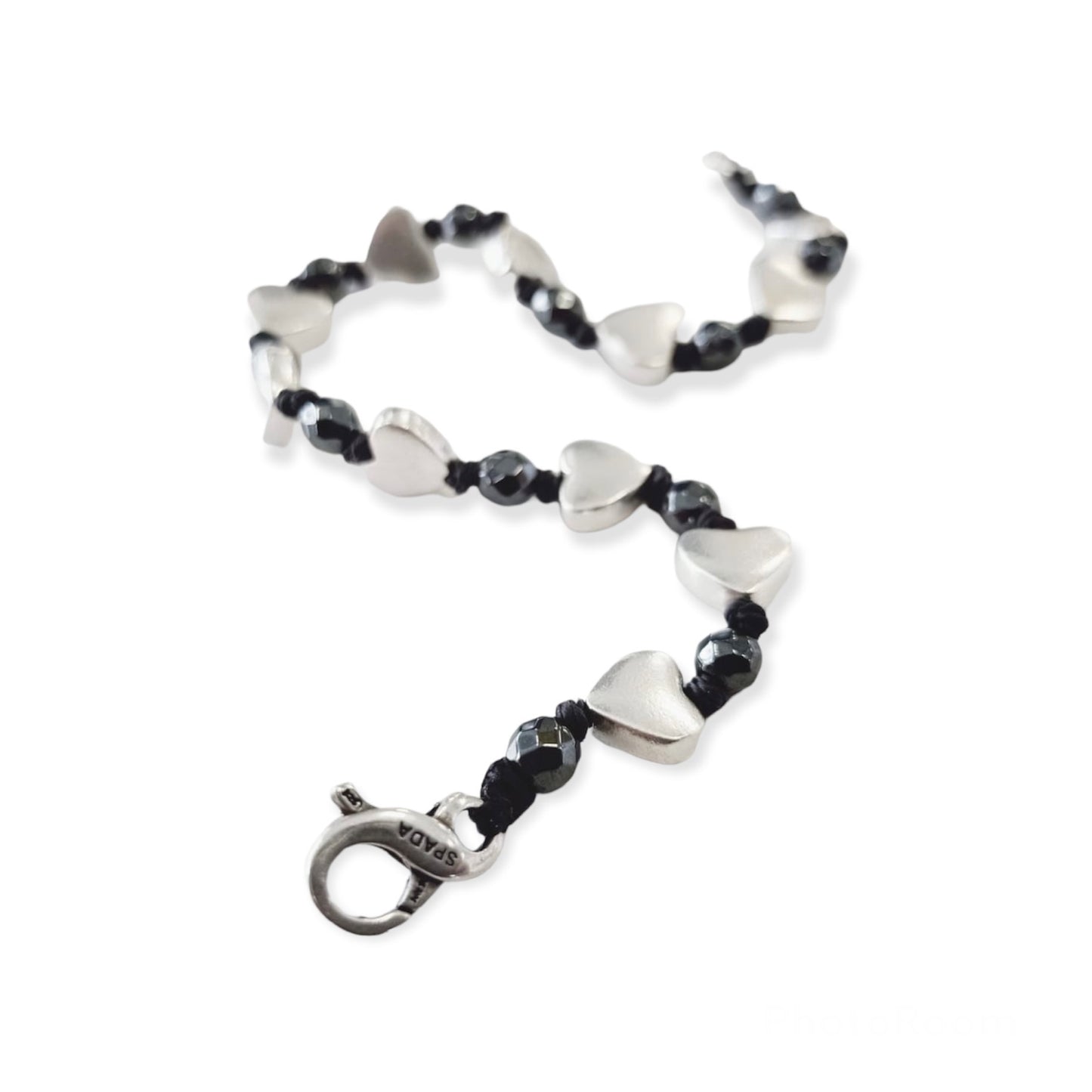 Bracciale Spadarella Cuore e Ematite - SPBR567 -