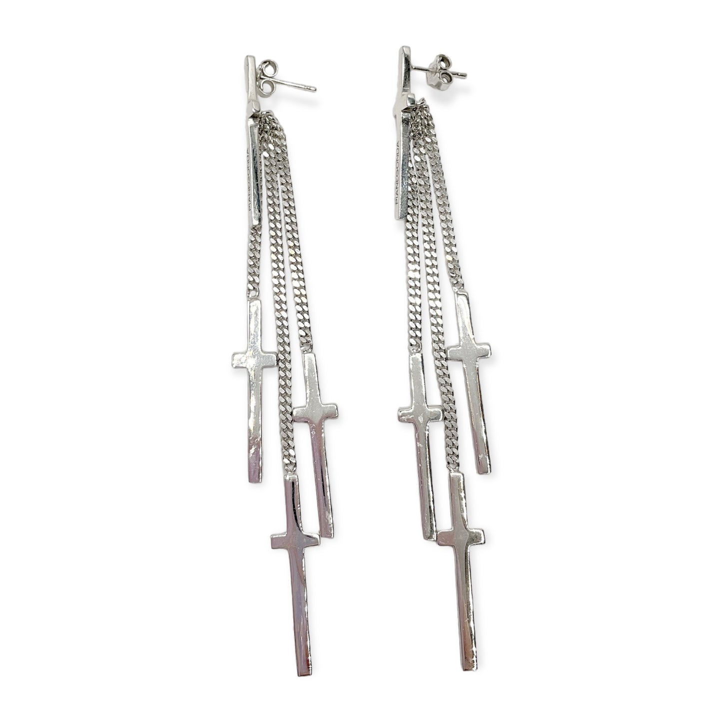 Orecchini Donna Croce Groumette in Argento - OA010282