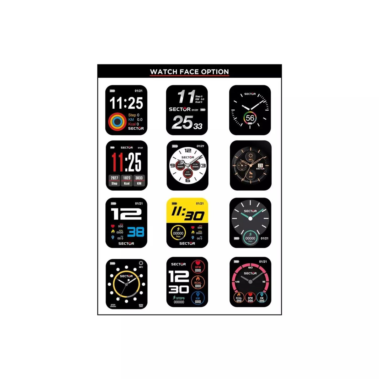 Orologio Smartwatch Unisex Sector S-03 Smart - R3251282001