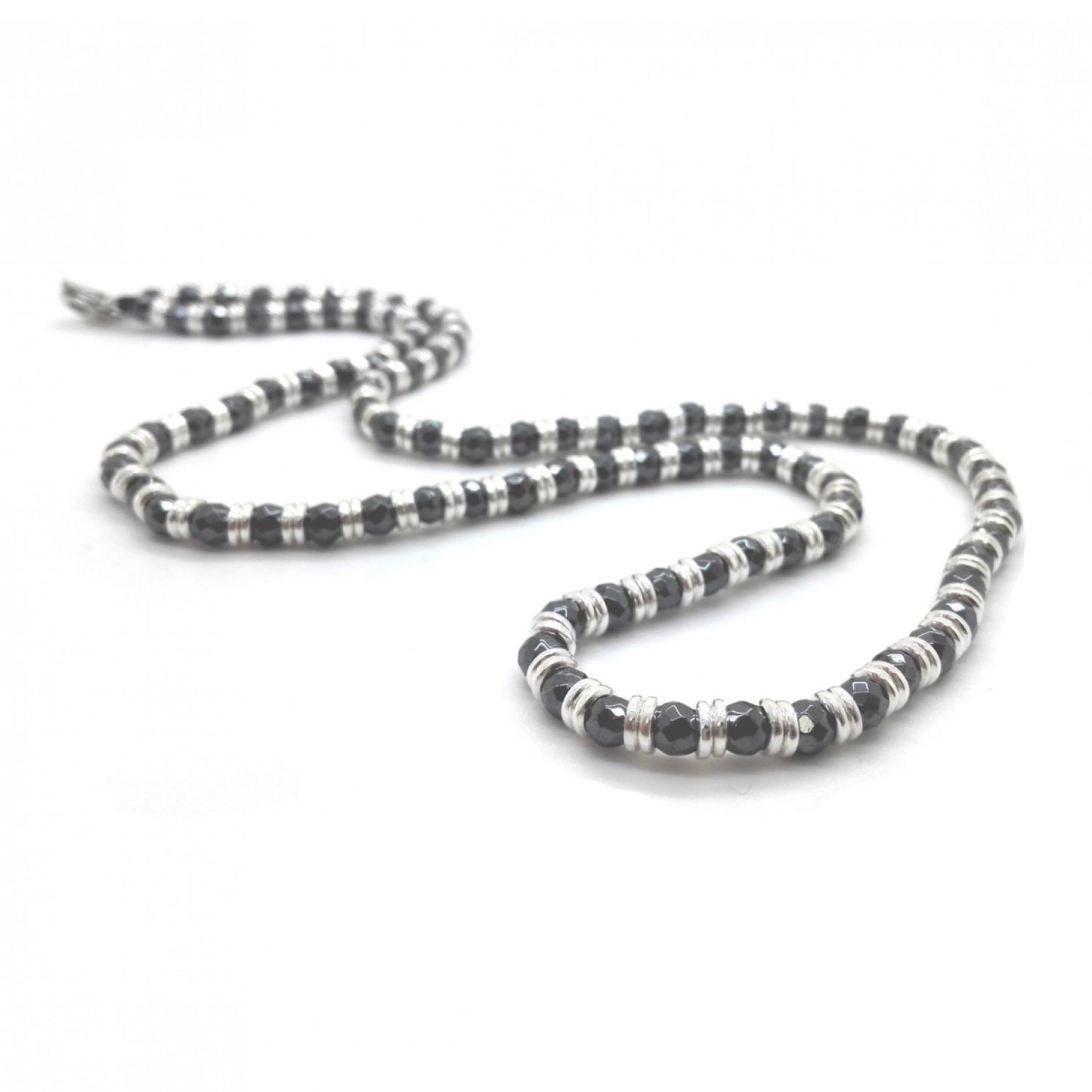 Collana Spadarella Ematite e Anellini - SPGR514