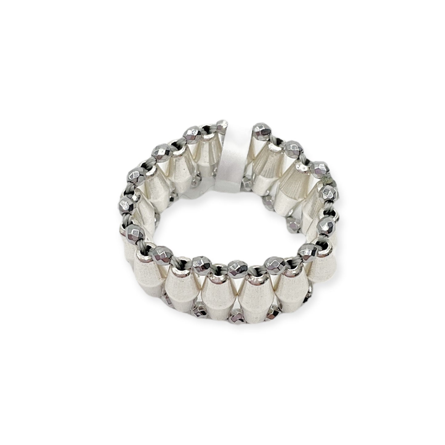 Anello Spadarella Rombi e Ematite - SPAN53