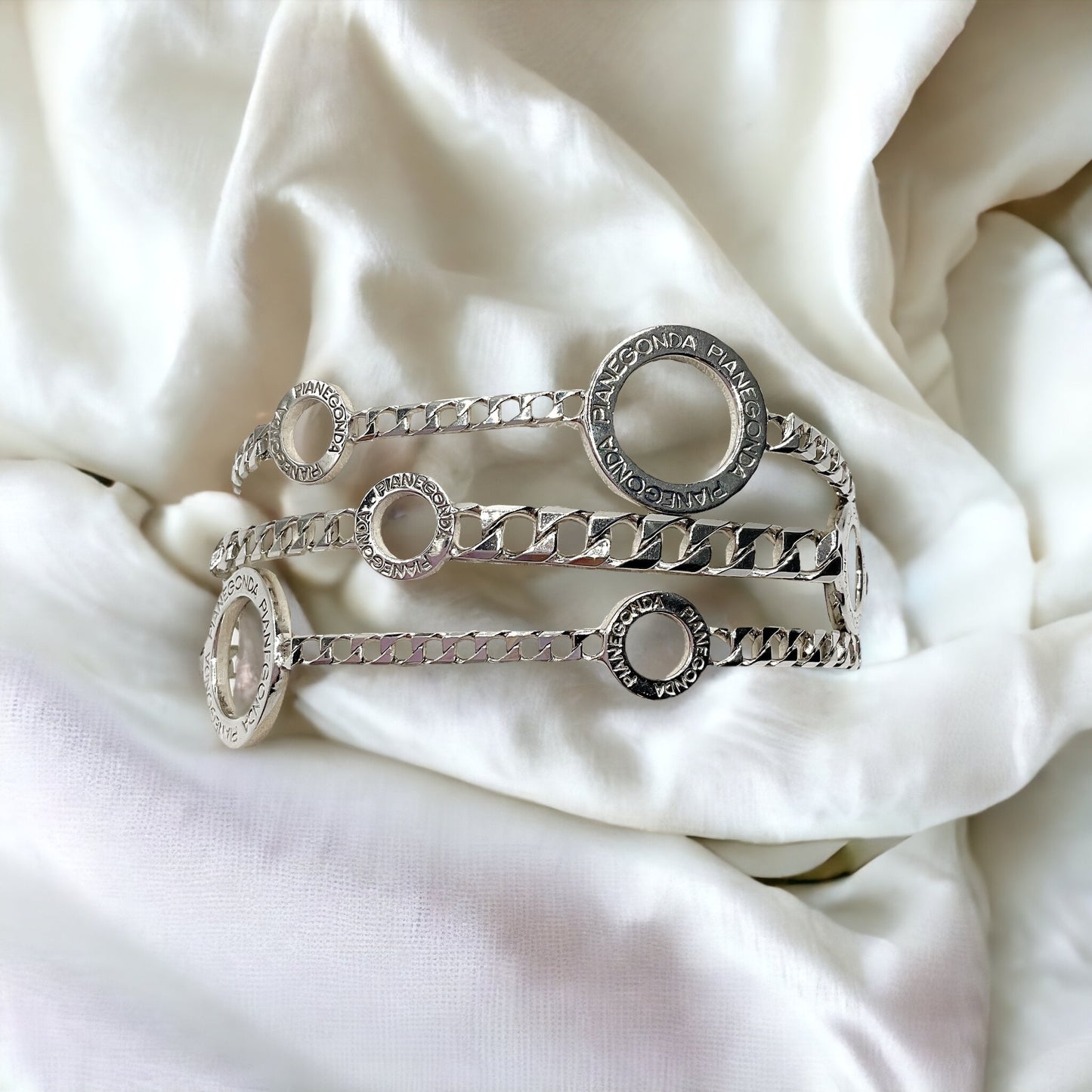 Bracciale Donna Multi Catena Log In in Argento- BA010774