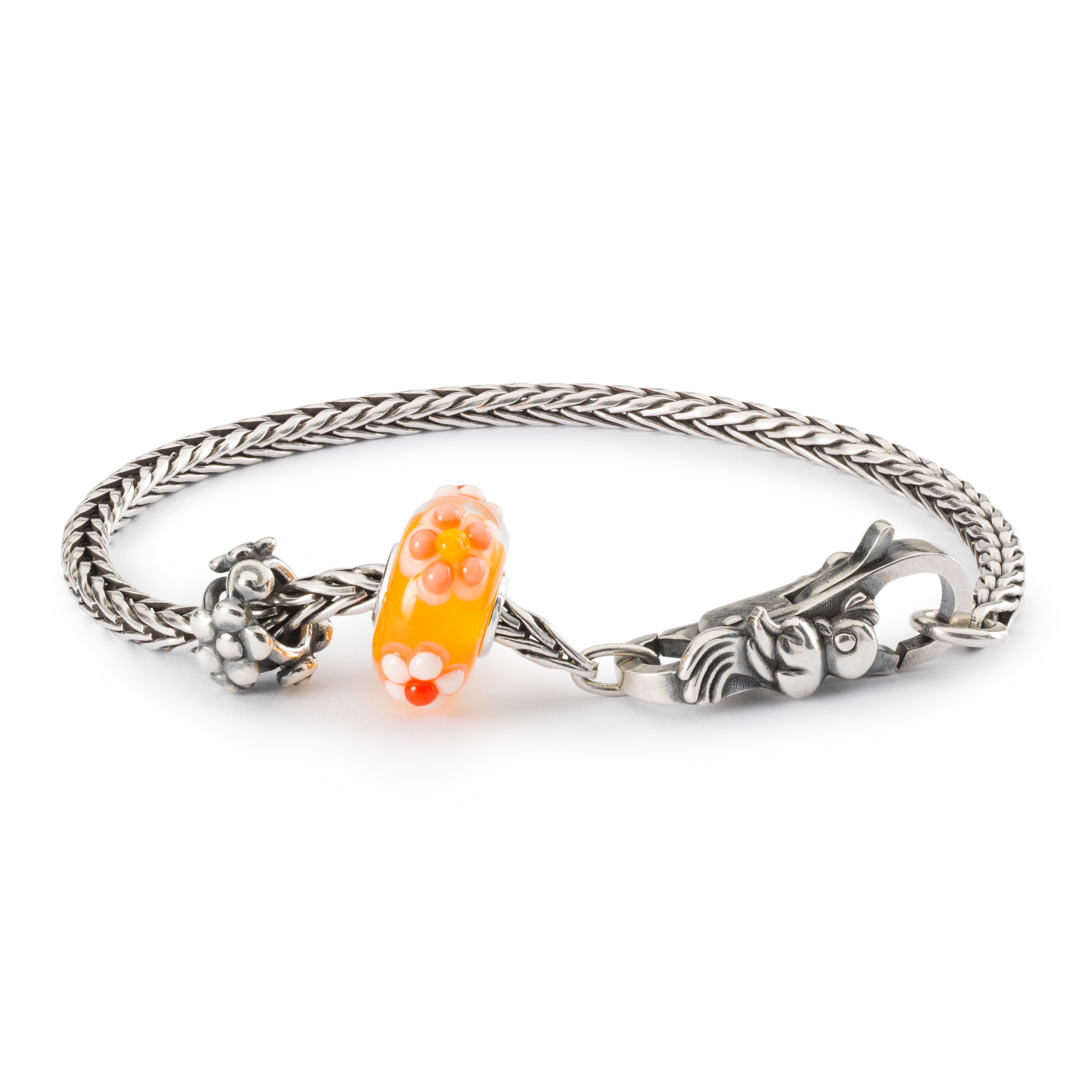 Thun By Trollbeads Bracciale Start Sogno D'Estate - Edizione Limitata In Argento 925 Con Perlina In Vetro, Lunghezza 18 Cm