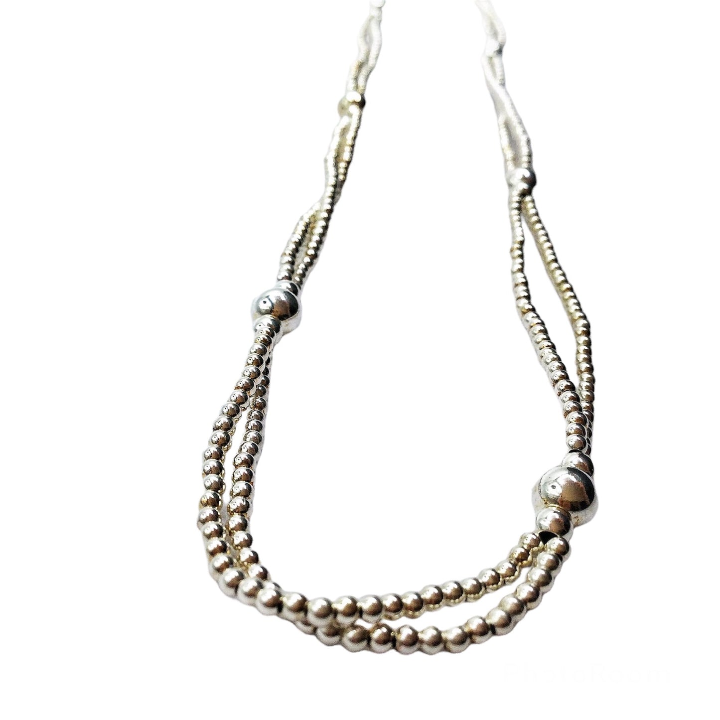 Collana Spadarella Doppia Argento e Ematite - SPGR572