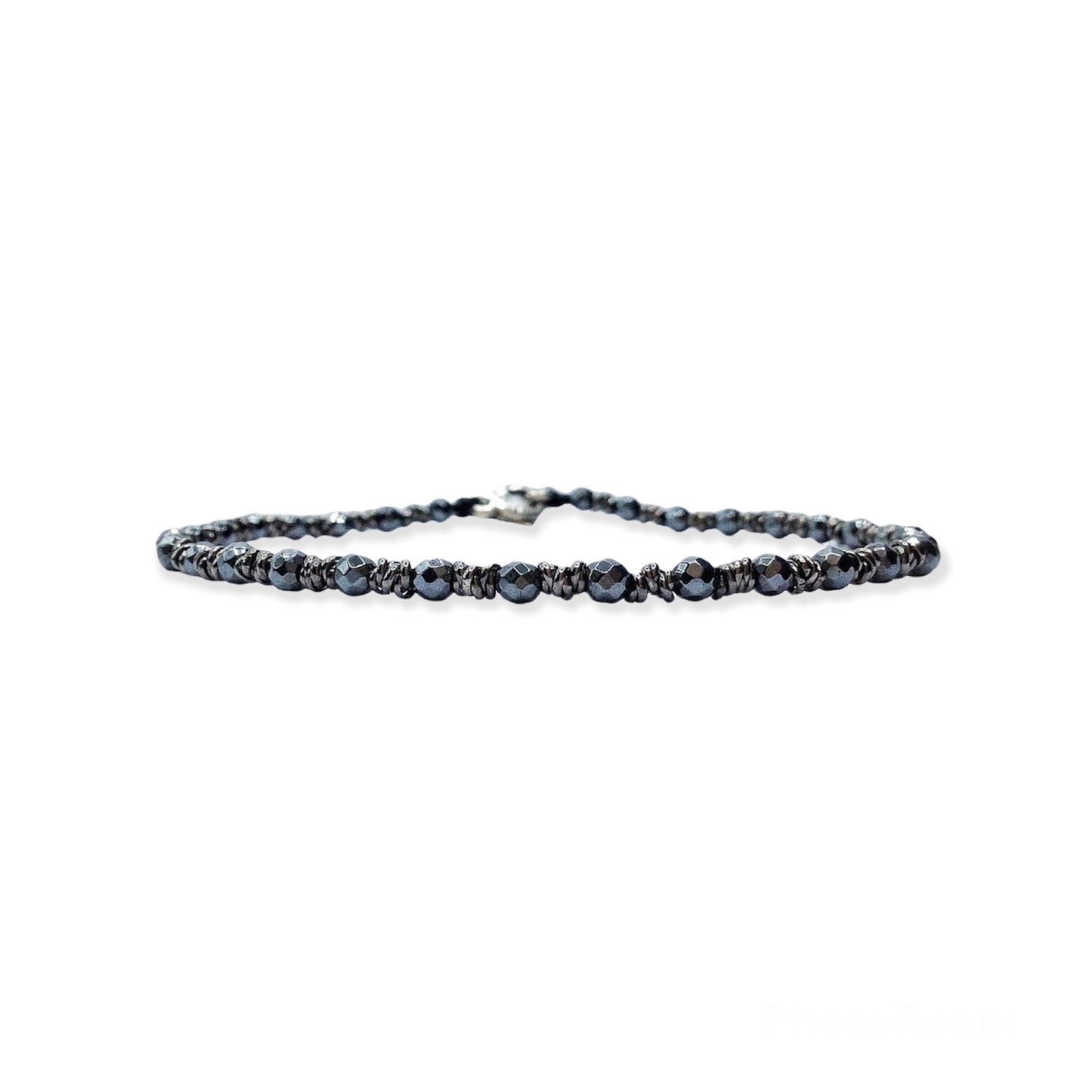 Bracciale Spadarella Ematite e Anellini -SPBR490 -