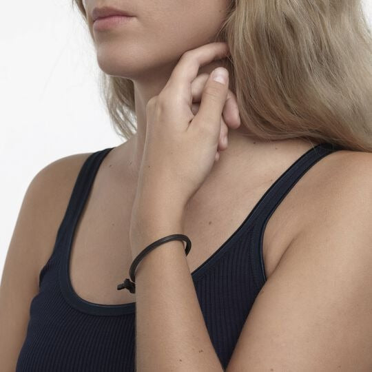Bracciale di Pelle, Nero Trollbeads - TLEBR-00056