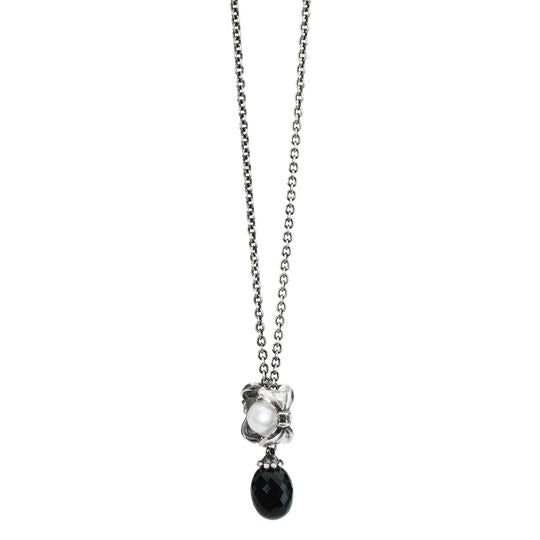 Collana d'Argento con Onice Nero Trollbeads - TAGFA-00003