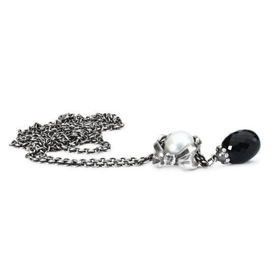 Collana d'Argento con Onice Nero Trollbeads - TAGFA-00003