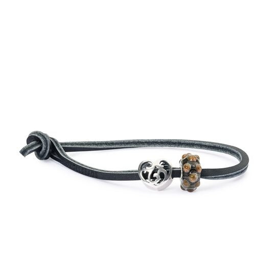 Bracciale di Pelle, Nero Trollbeads - TLEBR-00056
