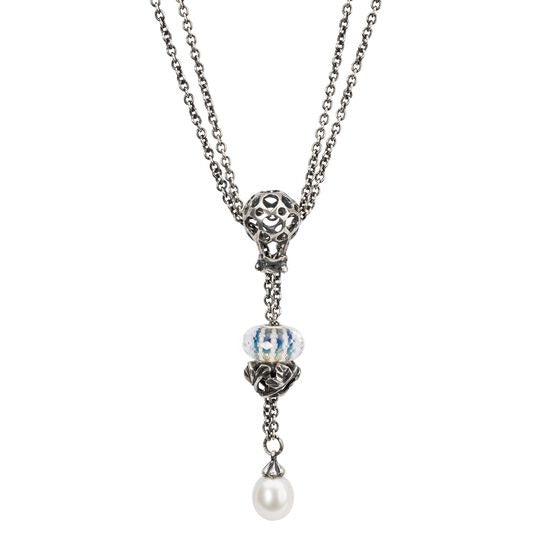 Collana d'Argento con Perla Trollbeads - TAGFA-00020