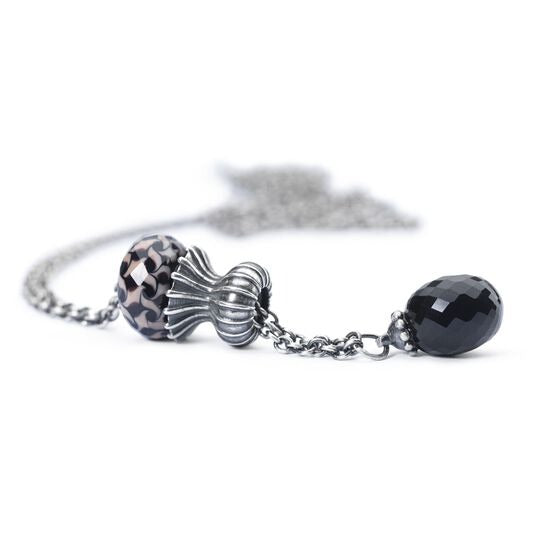 Collana d'Argento con Onice Nero Trollbeads - TAGFA-00003