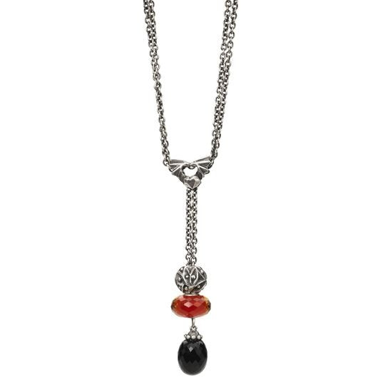 Collana d'Argento con Onice Nero Trollbeads - TAGFA-00003