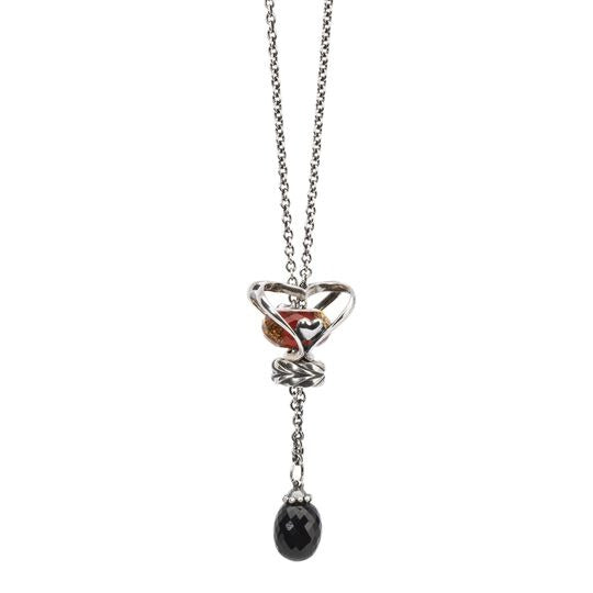 Collana d'Argento con Onice Nero Trollbeads - TAGFA-00003