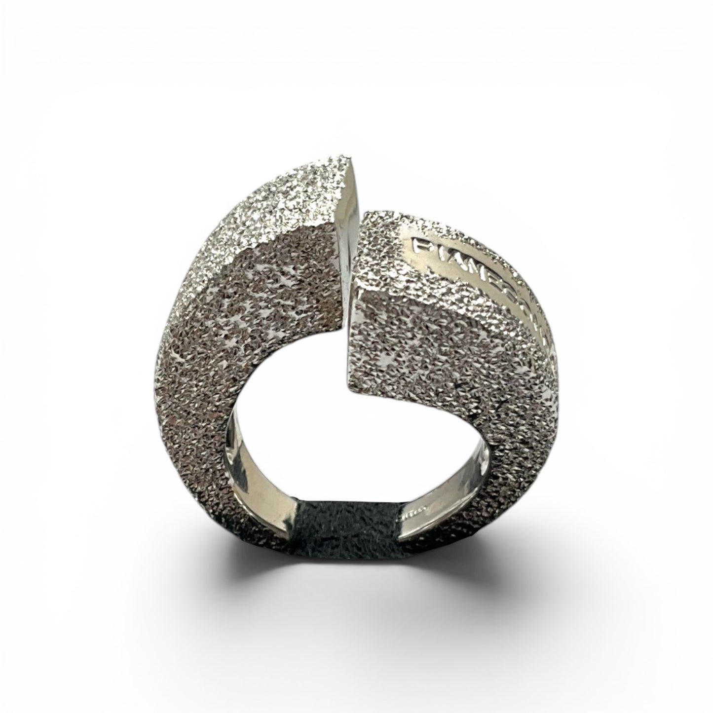 Anello Donna Argento Lucido o Sabbiato Incrociato - AA10404
