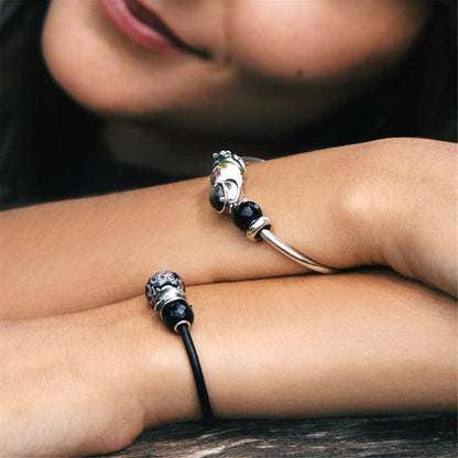 ONICE NERO SFACCETTATO ROTONDO TROLLBEADS TSTBE-00054
