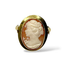 Anello con Cammeo in Argento Dorato - Cammeo17