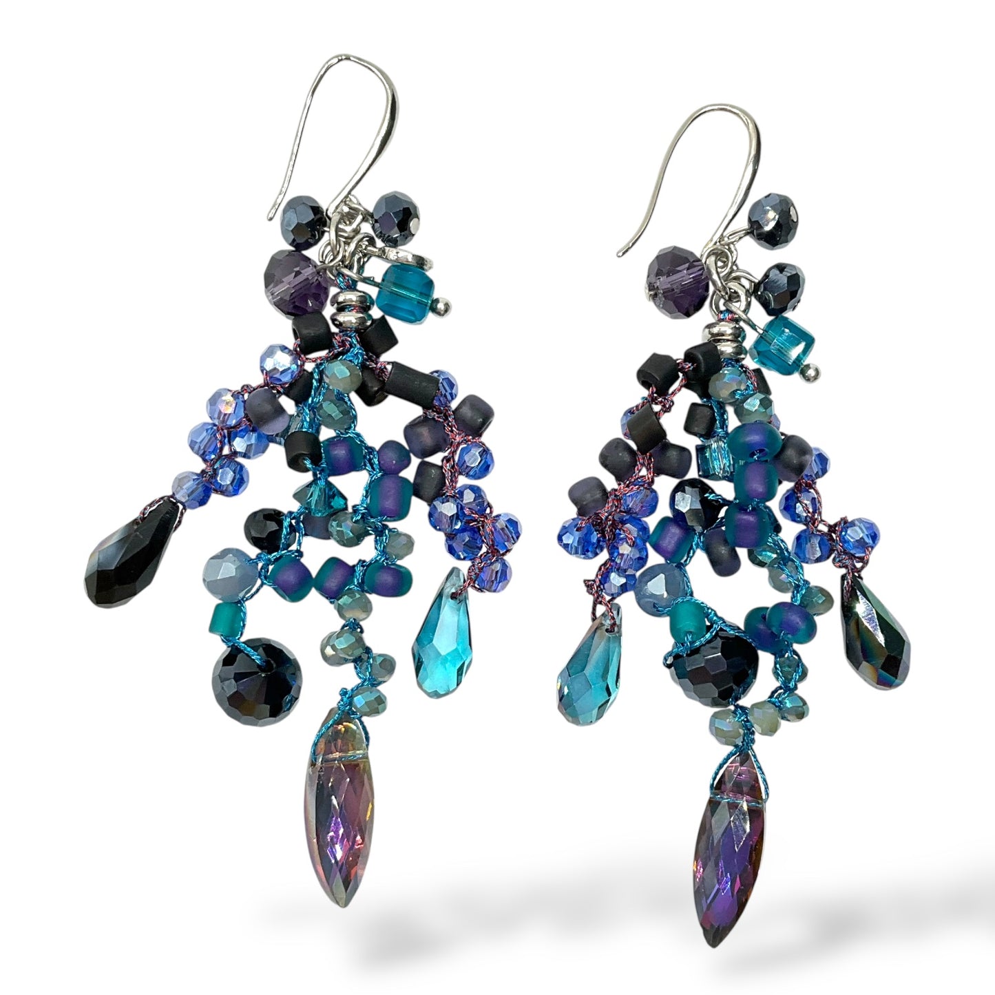 Orecchini Pendenti Donna Perline Blu Ottaviani Bijoux - 490223