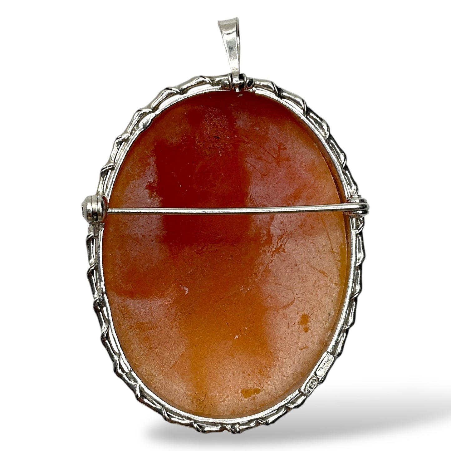 Ciondolo/Spilla Cammeo con Montatura in Argento - Cammeo9