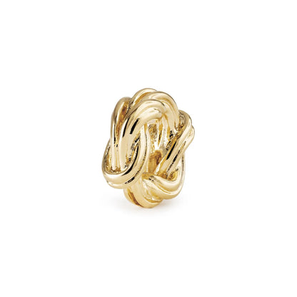 DOPPIO NODO INFINITO PLACCATO ORO TROLLBEADS  TGPBE-40005