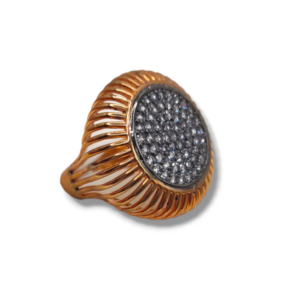Anello Donna In Argento + Antracite