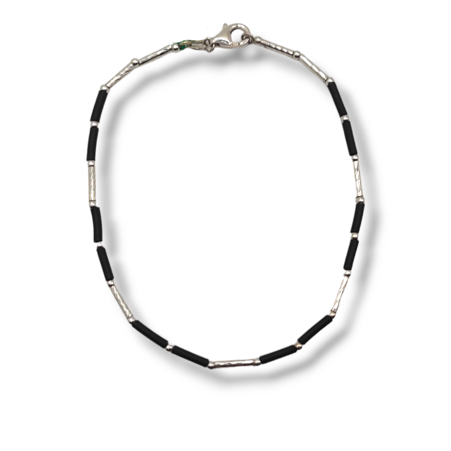 Bracciale Da Uomo In Caucciù E Oro