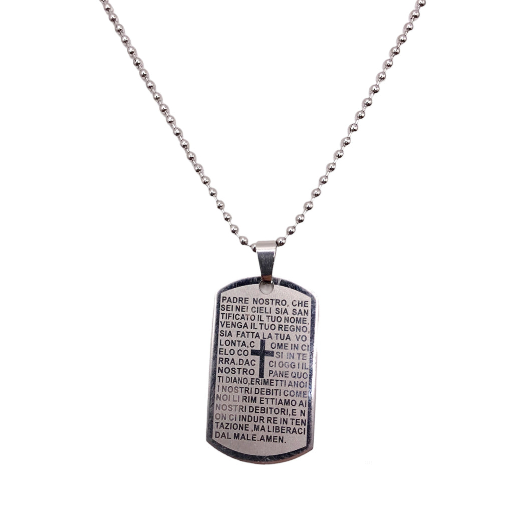 Collana Uomo Con Medaglietta