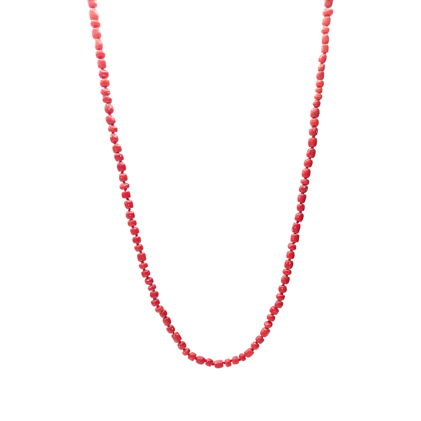 Collana In Corallo Rosso E Oro - COR007