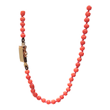 Collana In Corallo Rosso E Oro - COR008