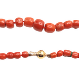 Collana In Corallo Rosso E Oro - COR010