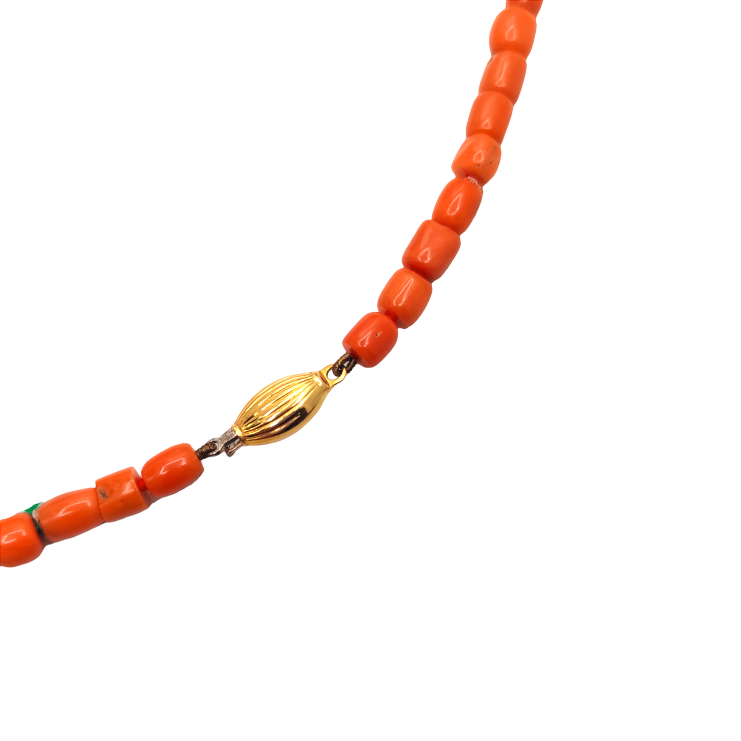 Collana In Corallo Rosso E Oro - COR014