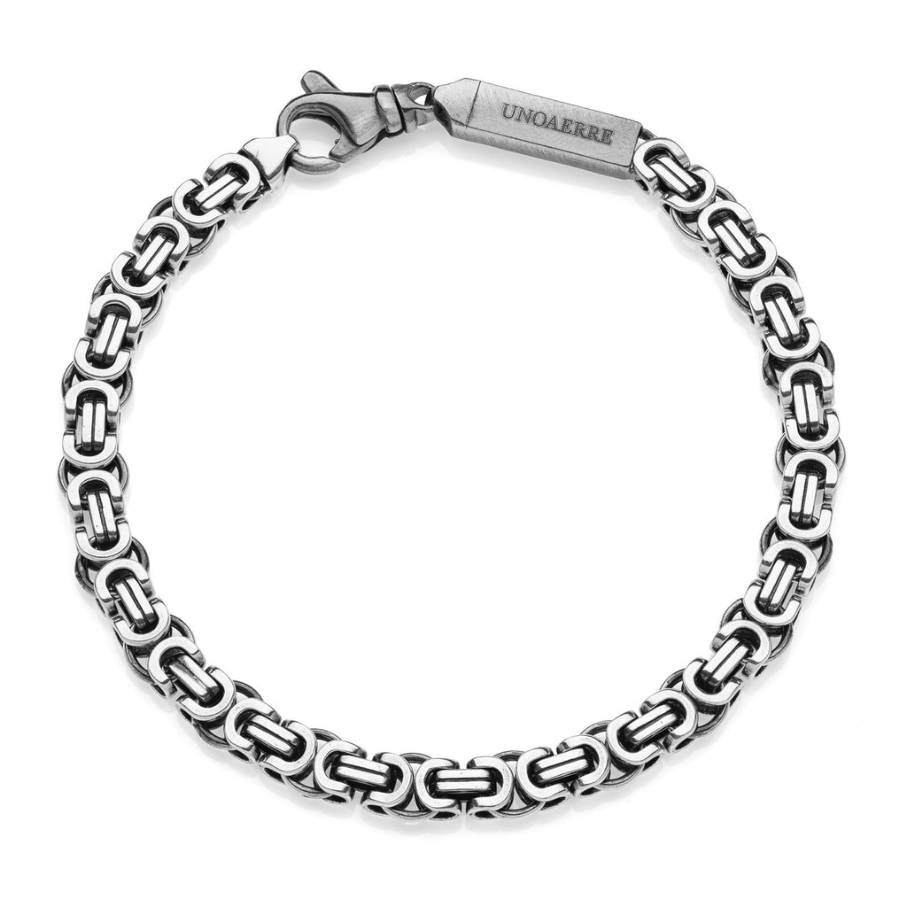 Bracciale Uomo Unoaerre Maglia Bizzantina Piatta - 700YHH1913170 -
