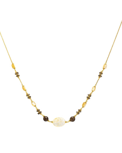 Collana Donna Fumè, Citrino e Madreperla Alisei Gioielli - C293