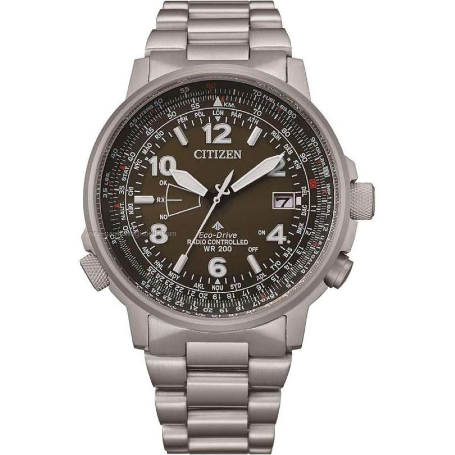Orologio Radiocontrollato Uomo Citizen Eco-Drive Pilot - CB0240-88X